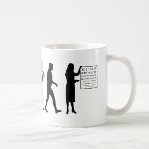 Mug Diagramme d'oeil optique d'évolution