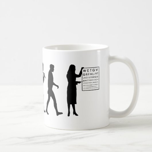 Mug Diagramme d'oeil optique d'évolution (Droite)