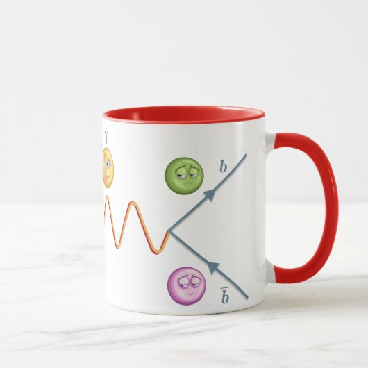 Mug Diagramme drôle de Feynman (Droite)