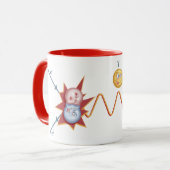 Mug Diagramme drôle de Feynman (Devant gauche)