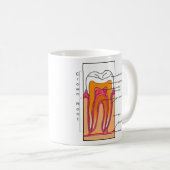 Mug Diagramme en coupe d'une dent humaine (Devant droit)