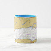 Mug Diagramme nautique du lac Ontario (Centre)