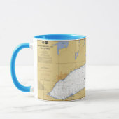 Mug Diagramme nautique du lac Ontario (Gauche)