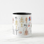 Mug Diagrammes Médicale d'anatomie humaine (Centre)