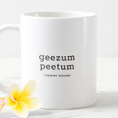 Mug Dialecte caïmanais Hilaire Geezum Peetum