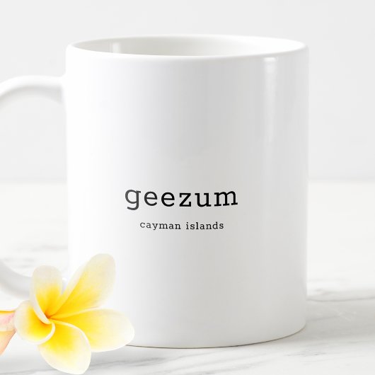 Mug Dialecte humoristique des îles Caïmans Geezum