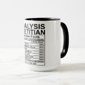 Mug Dialyse Diététiste Nutrition Faits (Devant droit)