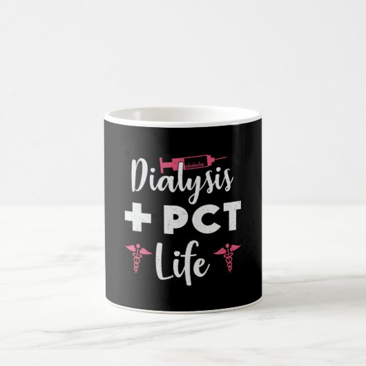 Mug Dialyse + PCT Vie Dialyse Technicien Néphrologie (Centre)