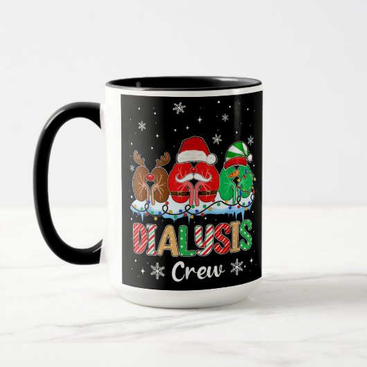 Mug Dialysis Crew Christmas (Gauche)