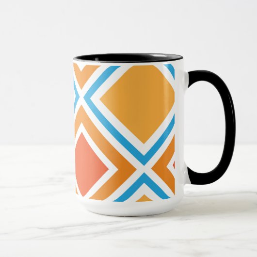Mug diamant Abstrait géométrique (Droite)