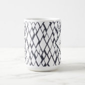 Mug Diamant bleu et blanc (Centre)