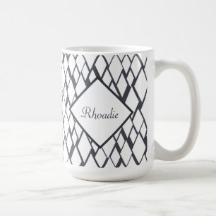 Mug Diamant bleu et blanc