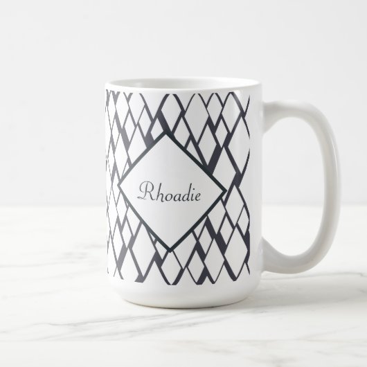 Mug Diamant bleu et blanc (Droite)