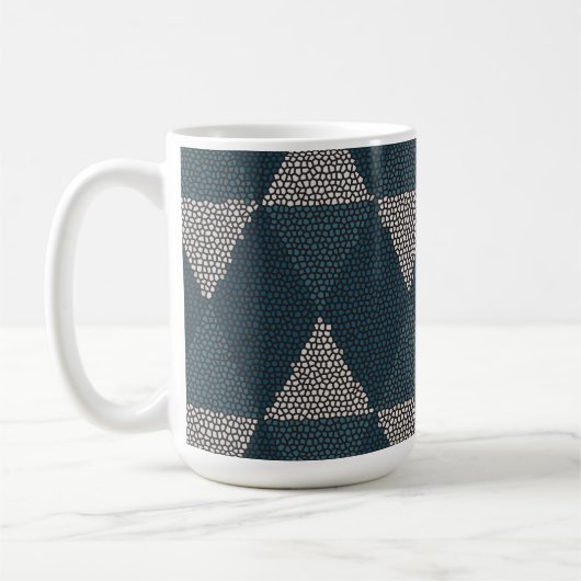 Mug Diamant Bleu Vitrail (Gauche)