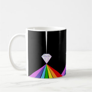 Mug Diamant élégant et arc-en-ciel