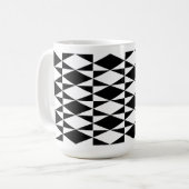 Mug Diamant Noir Et Blanc (Devant gauche)