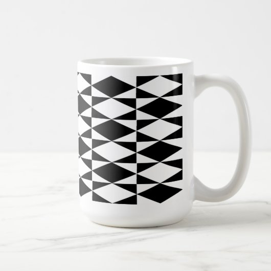 Mug Diamant Noir Et Blanc (Droite)