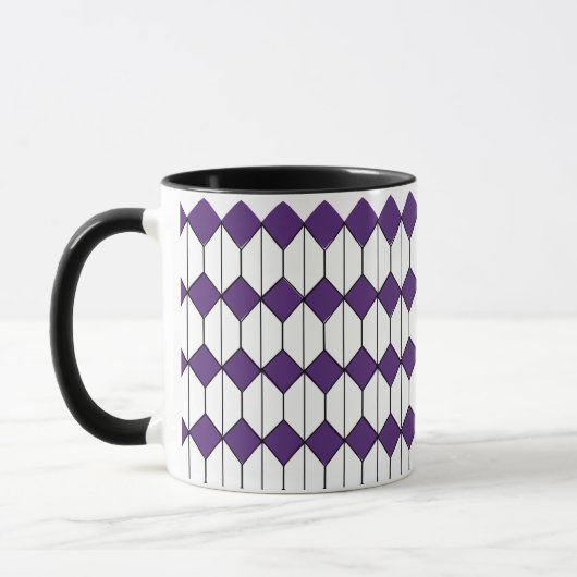 Mug Diamants Art déco et hexagones (Gauche)