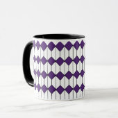 Mug Diamants Art déco et hexagones (Devant gauche)
