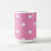 Mug Diamants blancs Arrière - plan rose (Centre)