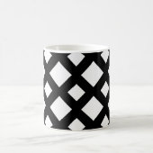 Mug Diamants blancs sur noir (Centre)