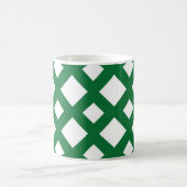 Mug Diamants blancs sur vert (Centre)