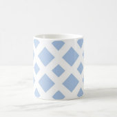 Mug Diamants bleu clair sur blanc (Centre)