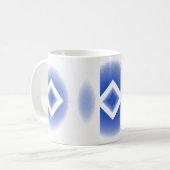 Mug - Diamants bleus et ovales (Devant gauche)