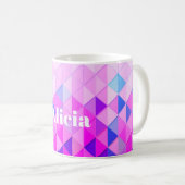Mug Diamants bleus et roses (Devant droit)