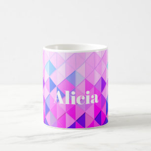 Mug Diamants bleus et roses
