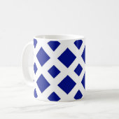 Mug Diamants de marine sur blanc (Devant gauche)