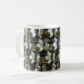 Mug Diamants, élégantes pierres vintages (Devant gauche)