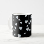 Mug Diamants étincelants du coeur (Devant gauche)