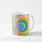 Mug Diamants fractal par Shirley Taylor (Devant droit)
