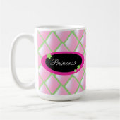 Mug Diamants matelassés roses - Princesse (Gauche)