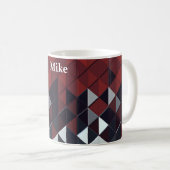 Mug Diamants noirs, bronzés et blancs (Devant droit)