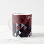 Mug Diamants noirs, bronzés et blancs (Devant gauche)