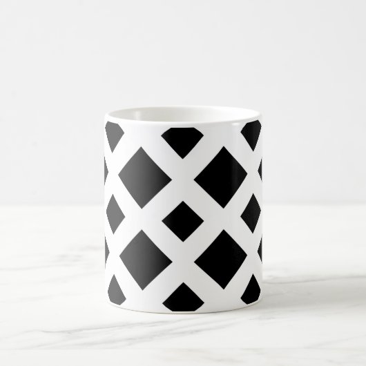 Mug Diamants noirs en blanc (Centre)
