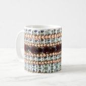 Mug Diamants Rhinestones rubis garnets perles (Devant gauche)