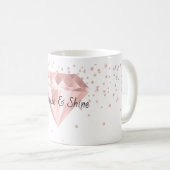 Mug Diamants roses scintillent (Devant droit)