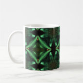 Mug Diamants verts émeraude magnifique art géométrique (Gauche)