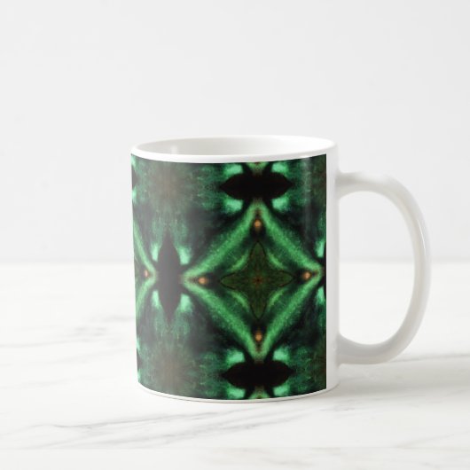 Mug Diamants verts émeraude magnifique art géométrique (Droite)