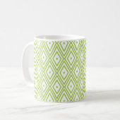 Mug Diamants verts et blancs de chaux (Devant gauche)