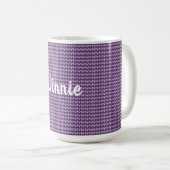 Mug Diamants violets (Devant droit)