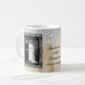 Mug Diamond 60e Elégant Mariage photo Anniversaire (Devant gauche)
