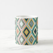 Mug Diamond Geometric Pattern in Earth Tones (Centre)