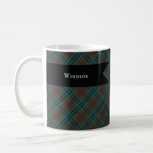 Mug Diana Chasse Mode Princesse Tartan Plaid (Gauche)