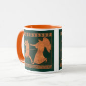Mug Diana et un ange, Mythologie romaine Vintage (Devant gauche)