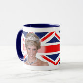 Mug Diana Princesse Union Jack (Devant gauche)