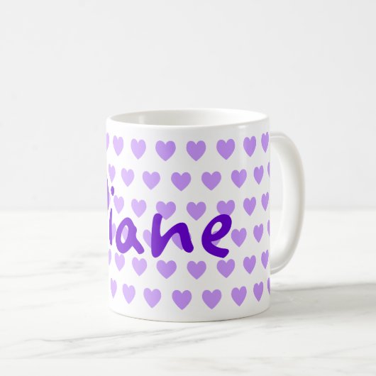 Mug Diane en violet (Devant droit)